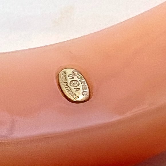 Vintage CHANEL CC Gradient Bangle Bracelet Resin Narrow 01A - Picture 4 of 8